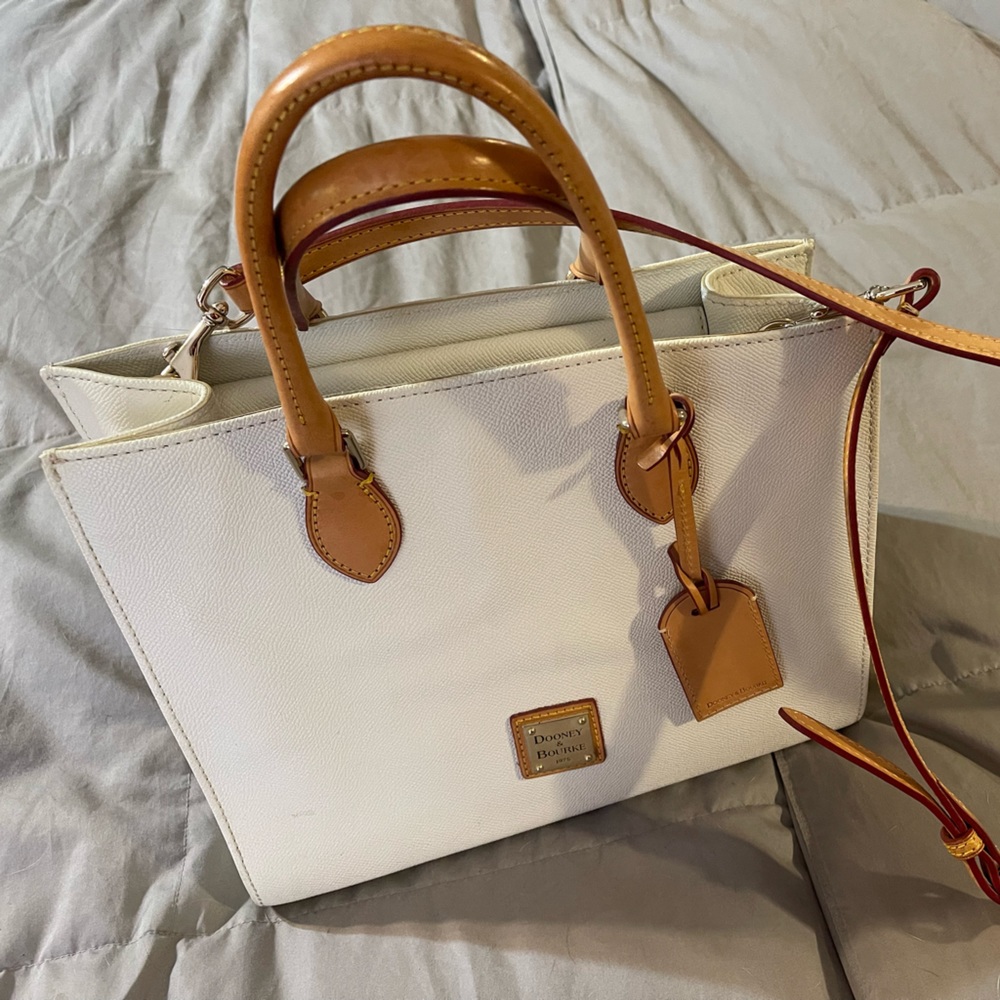 Dooney and Bourke Pebble Leather Tote with Crossbody